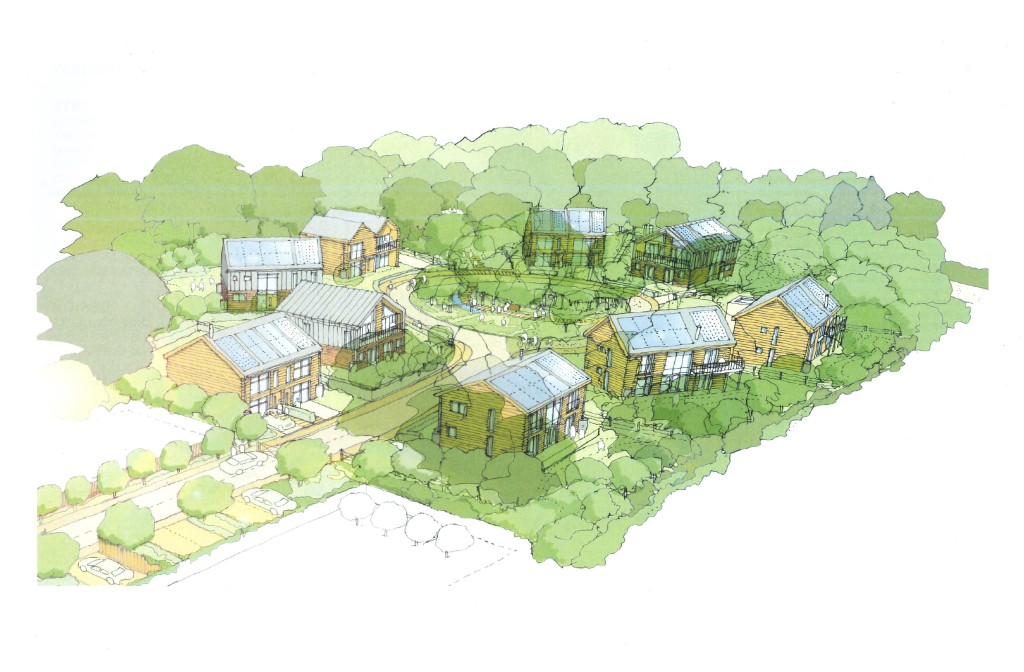 Lot: 70 - TWO ACRE SITE WITH A PREVIOUS RESOLUTION TO GRANT PLANNING - Artists Impression of the Previously Proposed Development